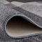 World Rug Gallery Contemporary Modern Geometric Boxes Design Non-Slip Runner Rug 2' x 7' Gray 506GRAY2X7 - alternate 3